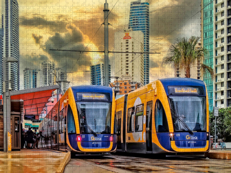 Tramway, Gold Coast, Australie - Puzzle photo CALVENDO 