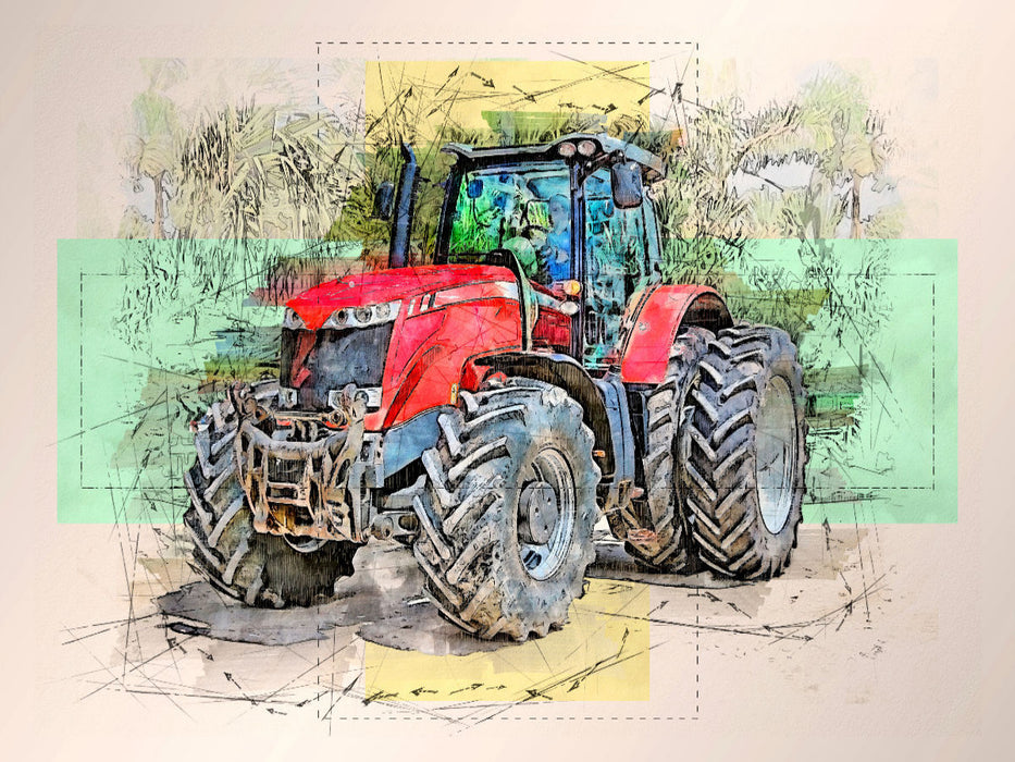 Tractor - CALVENDO photo puzzle 