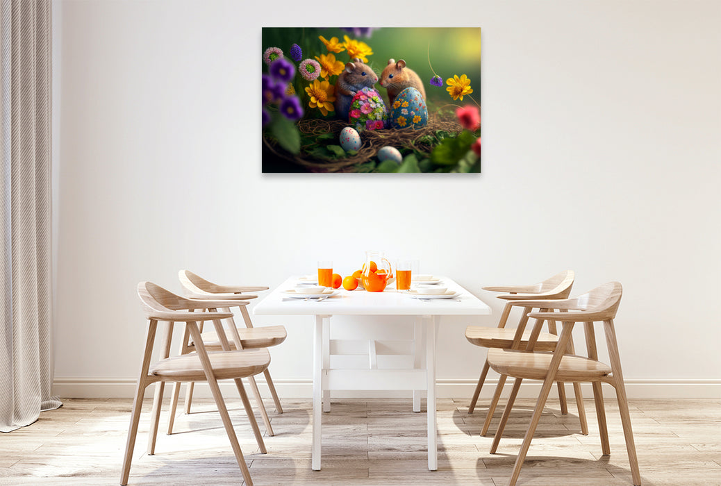 Premium textile canvas Oh you beautiful spring time 