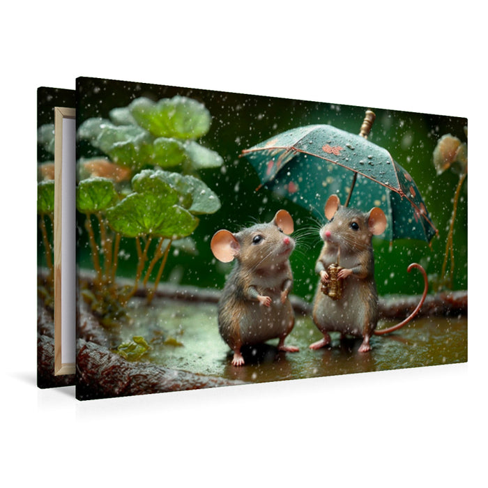 Premium textile canvas in bad weather 