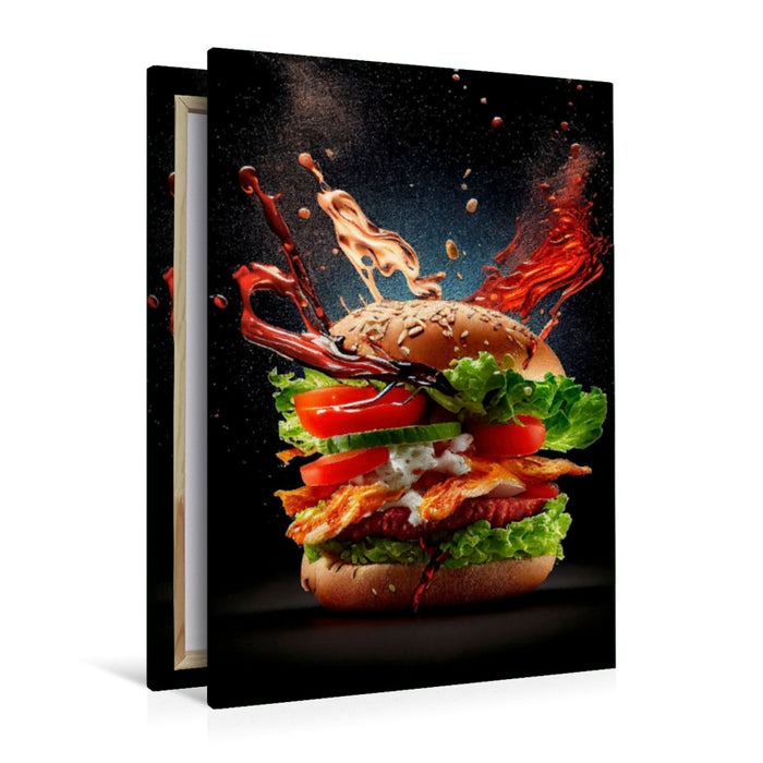 Premium textile canvas Burger 