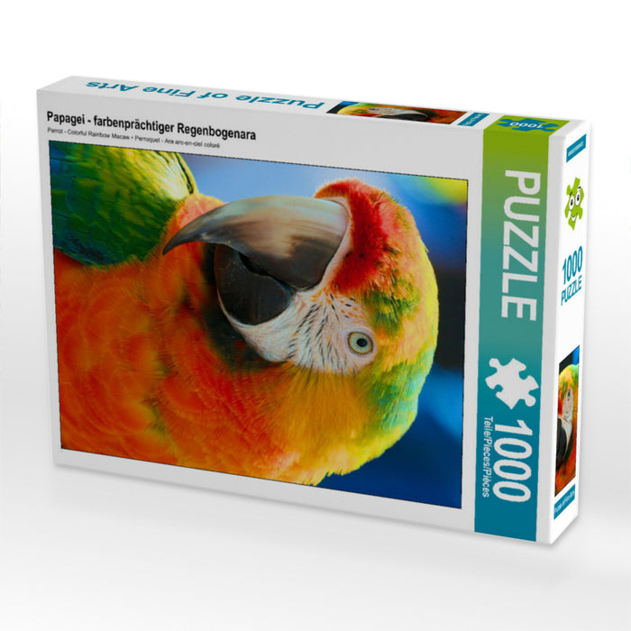 Perroquet - ara arc-en-ciel coloré - Puzzle photo CALVENDO 