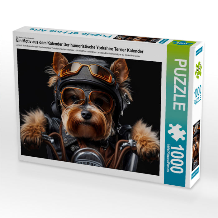 Der humoristische Yorkshire Terrier Kalender - CALVENDO Foto-Puzzle