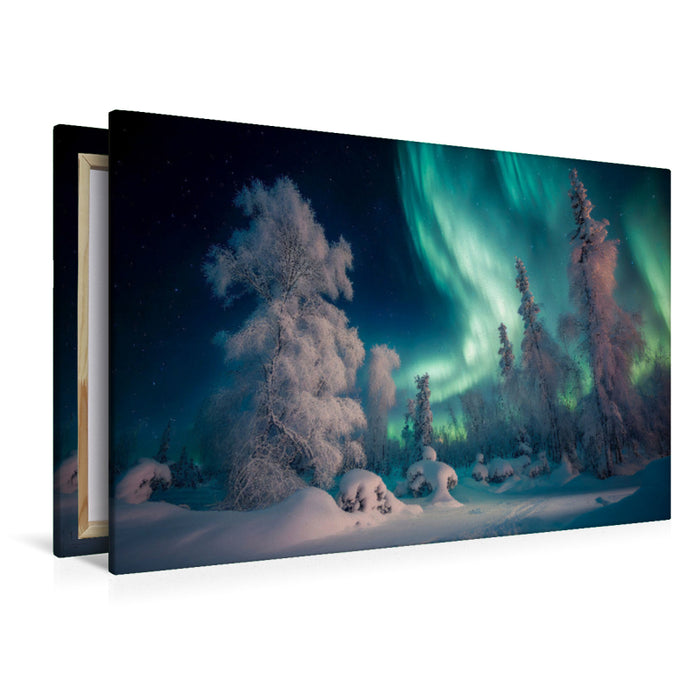 Premium textile canvas Aurora Borealis 