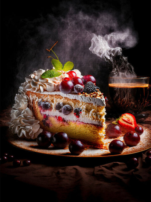 Obsttorte mit Baiserhaube - CALVENDO Foto-Puzzle'