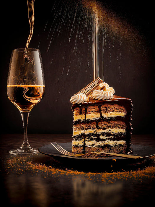Gâteau au chocolat et couches de crème - Puzzle photo CALVENDO 