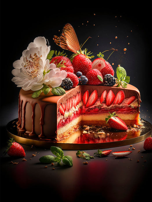 Torta alle fragole - Puzzle photo CALVENDO' 