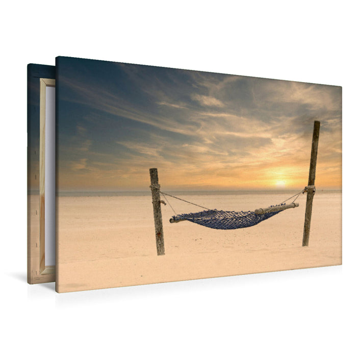 Premium textile canvas A motif from the calendar Let's go to the sea 