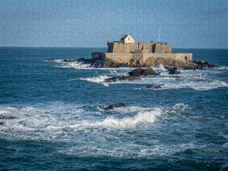 Saint-Malo, das Fort du Grand Bé - CALVENDO Foto-Puzzle