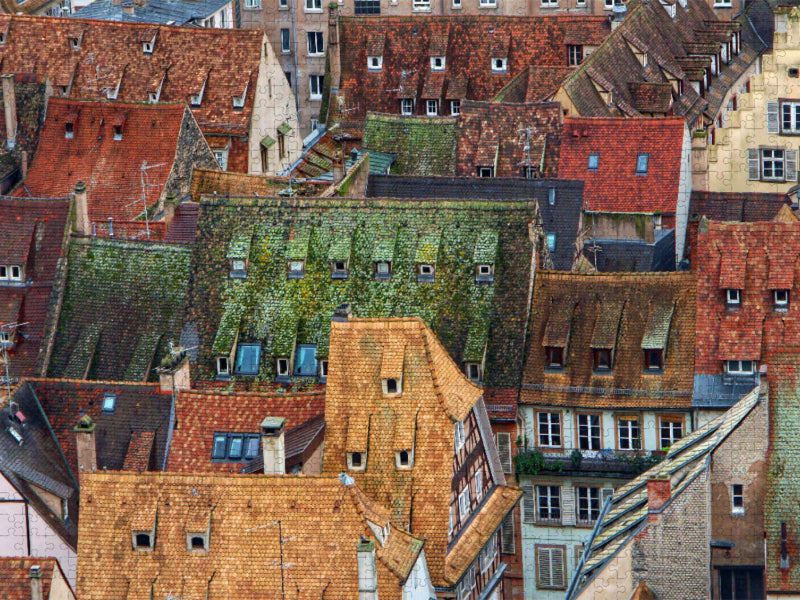 Above the roofs of Strasbourg - CALVENDO photo puzzle 