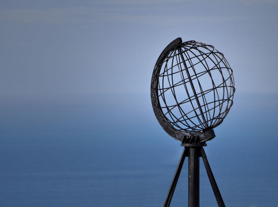 Der Globus am Nordkap - CALVENDO Foto-Puzzle