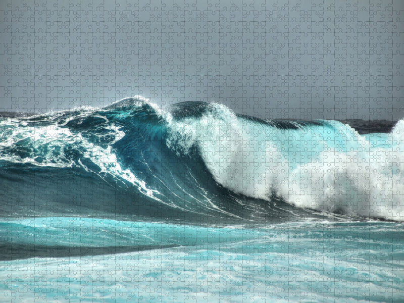 Waves in Baia das Gatas, Cabo Verde - CALVENDO photo puzzle 