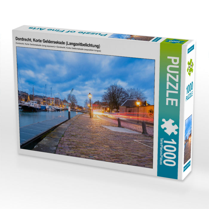 Dordrecht, Korte Geldersekade (pose longue) - Puzzle photo CALVENDO 