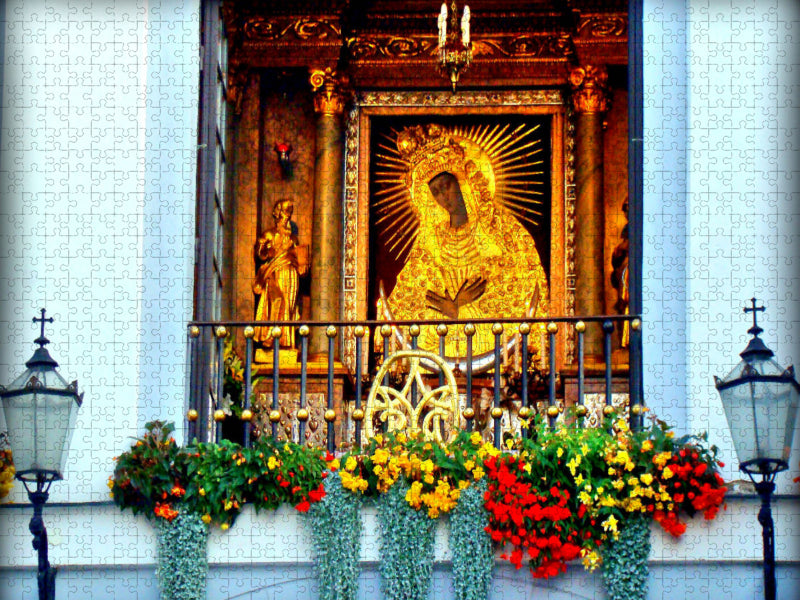 Die Schwarze Madonna im Tor der Morgenröte in Wilna - CALVENDO Foto-Puzzle