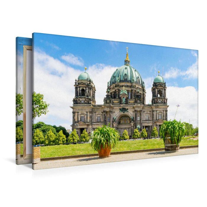 Premium Textil-Leinwand Berliner Dom