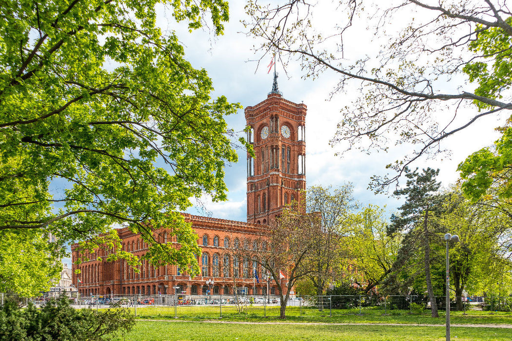 Premium Textil-Leinwand Rotes Rathaus