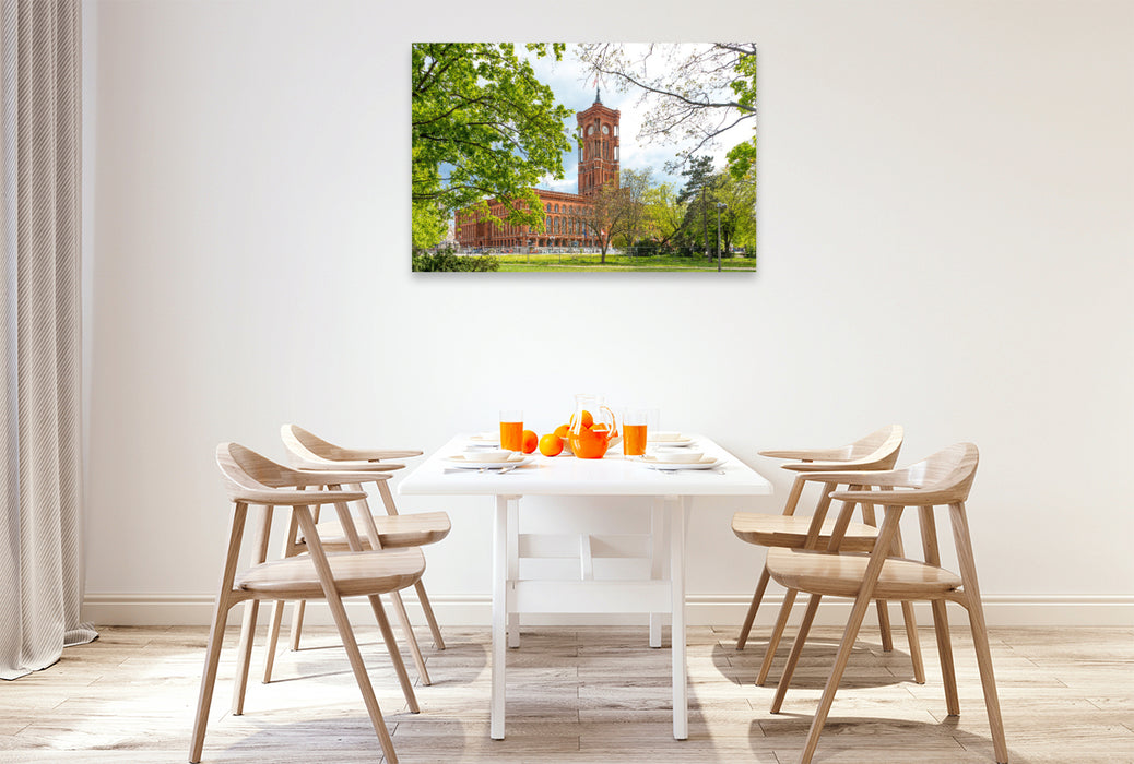 Premium textile canvas Red Town Hall 