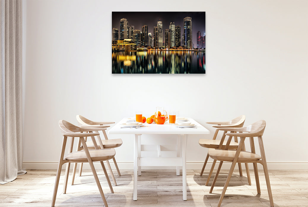 Premium textile canvas Dubai City 