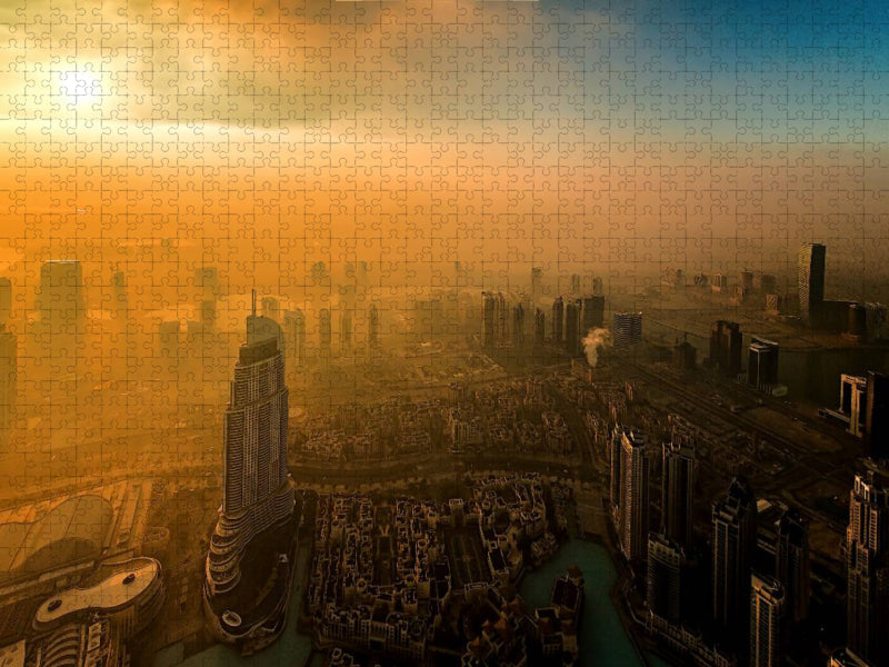 Aussicht vom Burj Khalifa - CALVENDO Foto-Puzzle