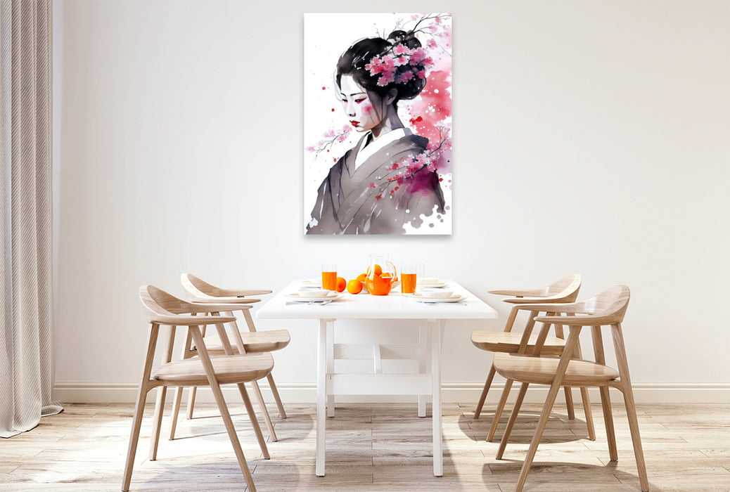 Premium textile canvas Sakura blossom 