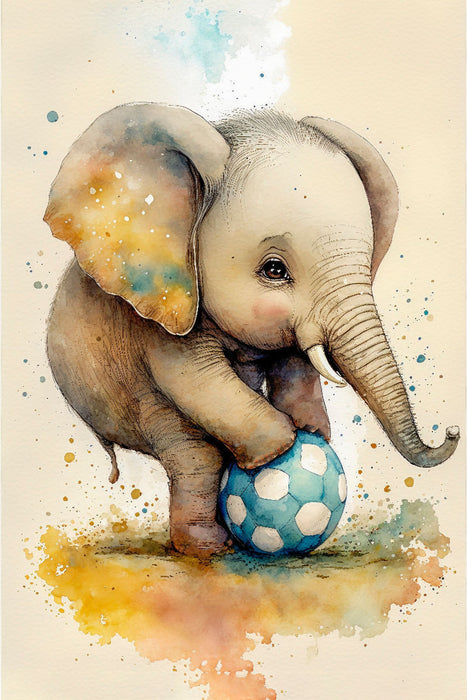 Premium textile canvas Smart elephant 