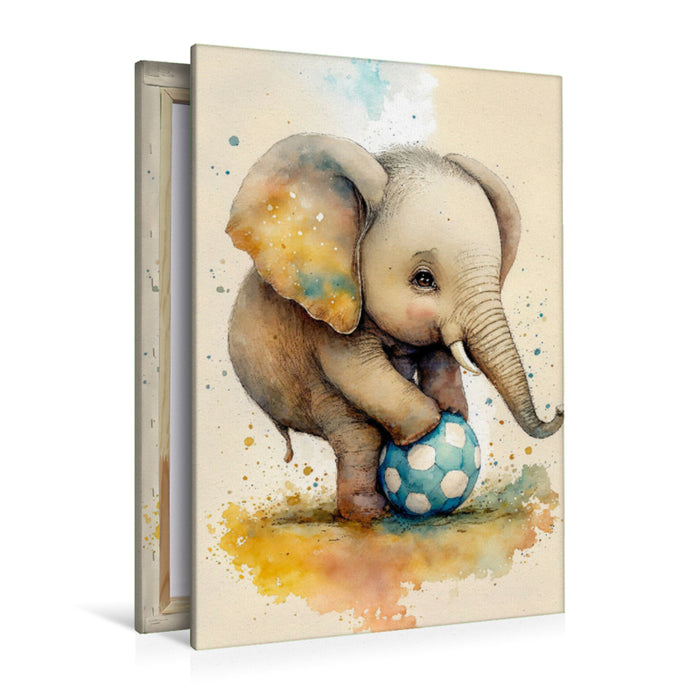 Premium textile canvas Smart elephant 