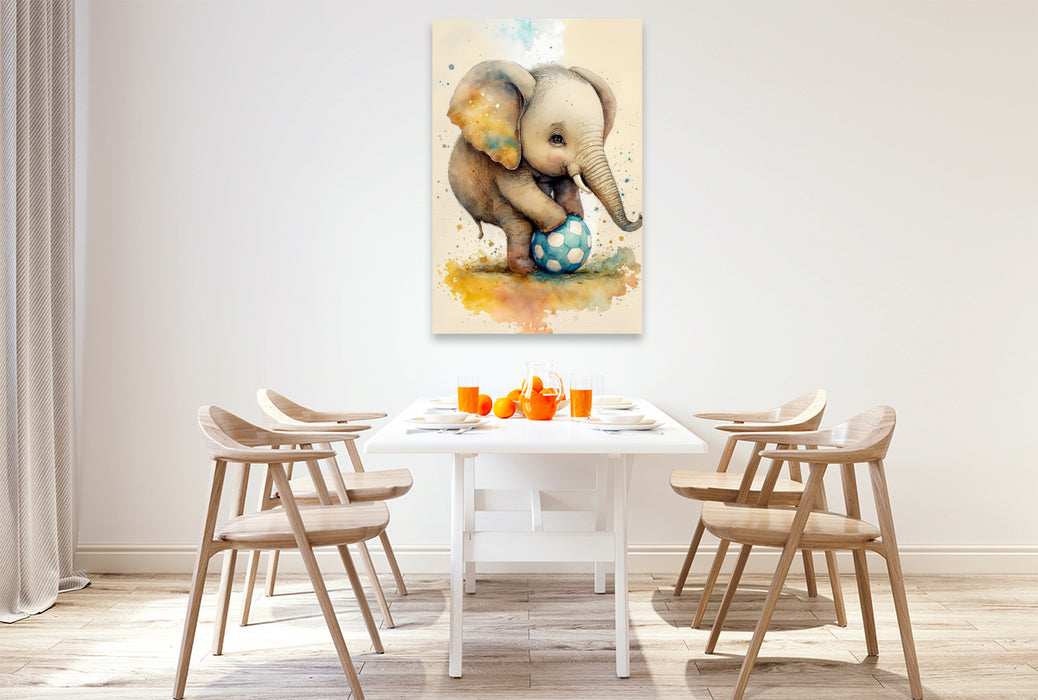 Premium textile canvas Smart elephant 
