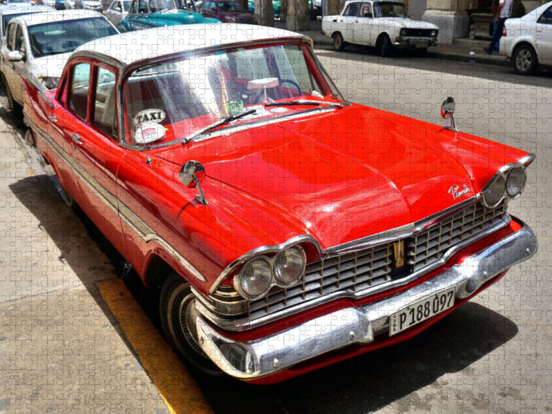 Der US-Oldtimer Plymouth Fury in Havanna - CALVENDO Foto-Puzzle