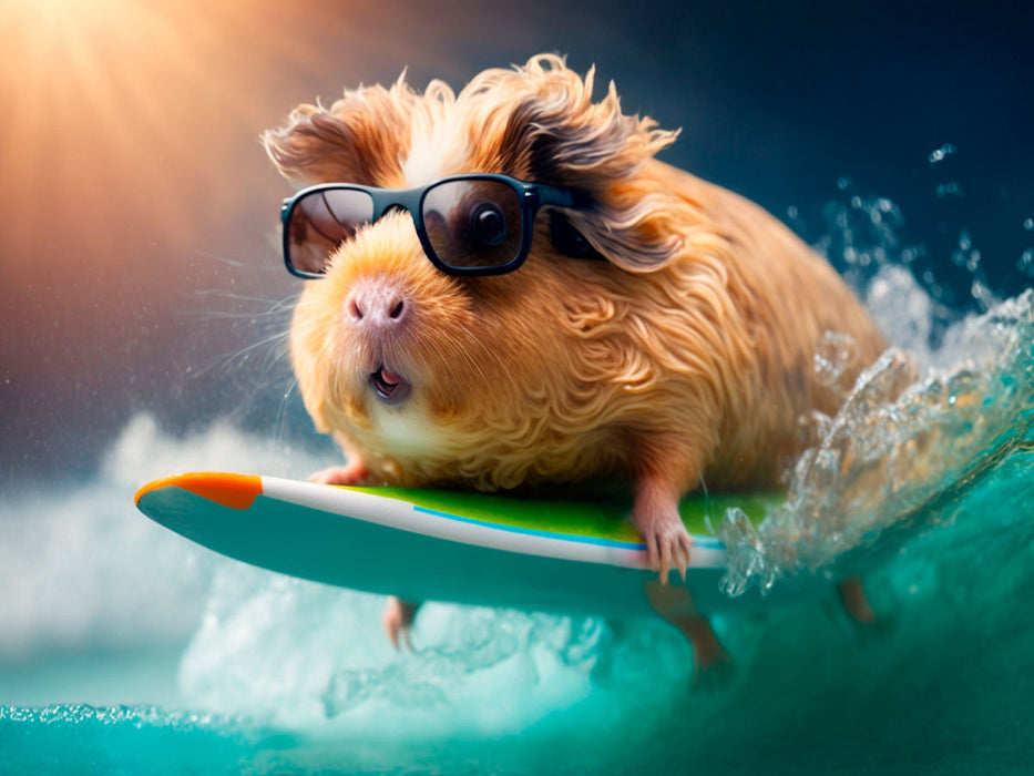 Cochon dans la mer - Puzzle photo CALVENDO' 