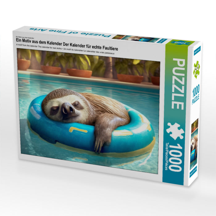 The calendar for real sloths - CALVENDO photo puzzle 