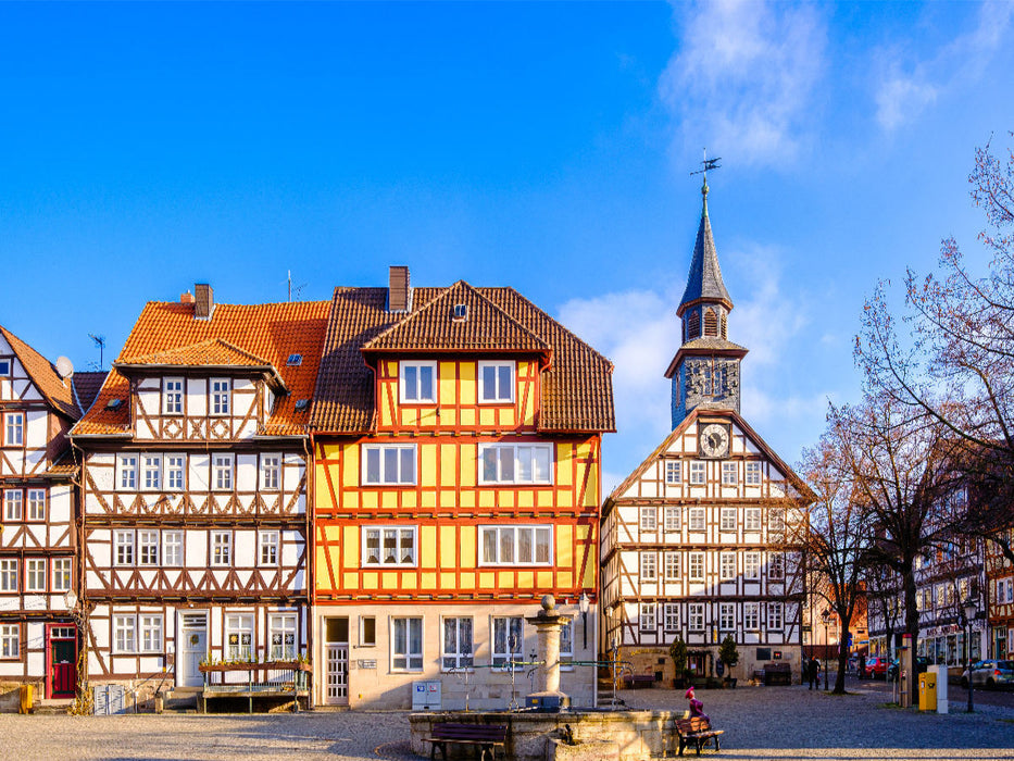 Allendorf, Marktplatz mit historischem Rathaus - CALVENDO Foto-Puzzle'