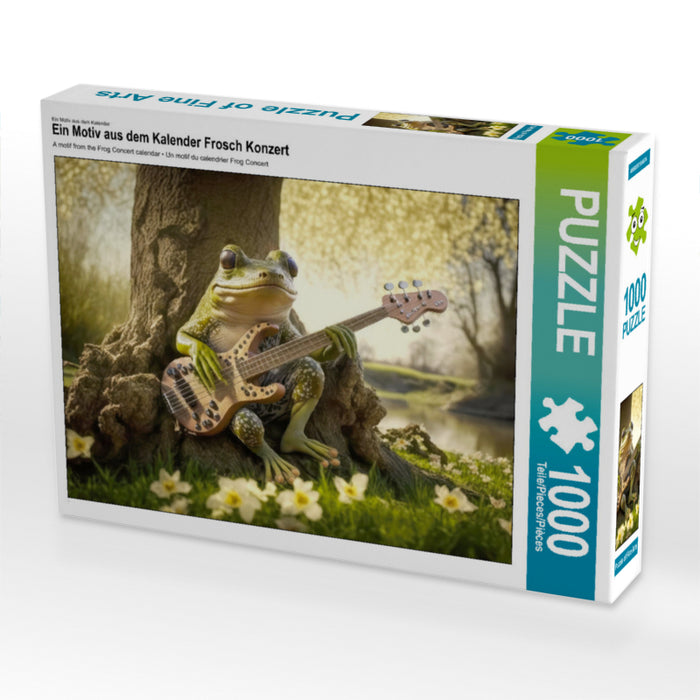 Frosch Konzert - CALVENDO Foto-Puzzle