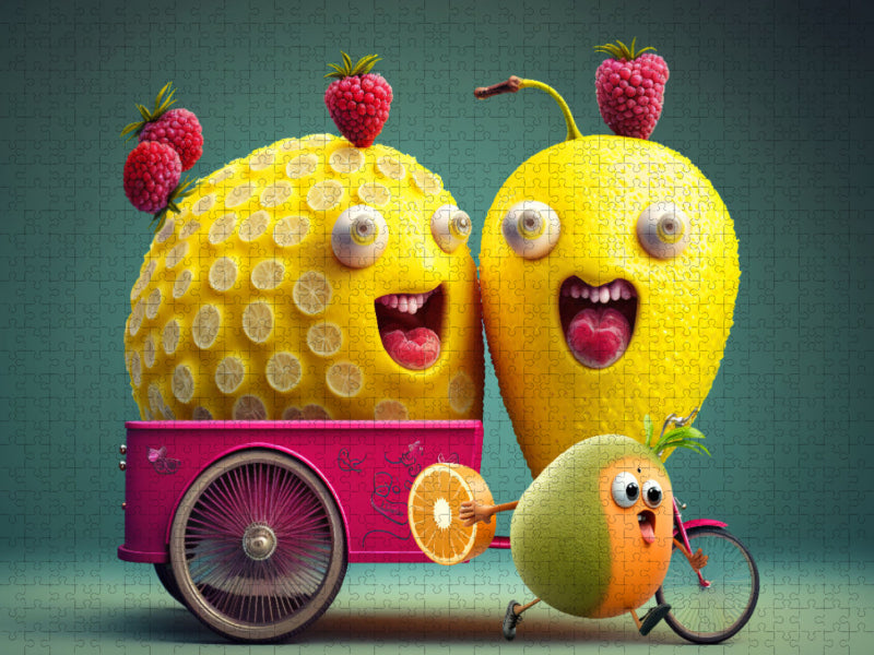 A pair of lemon lovers with a bright orange - CALVENDO photo puzzle 