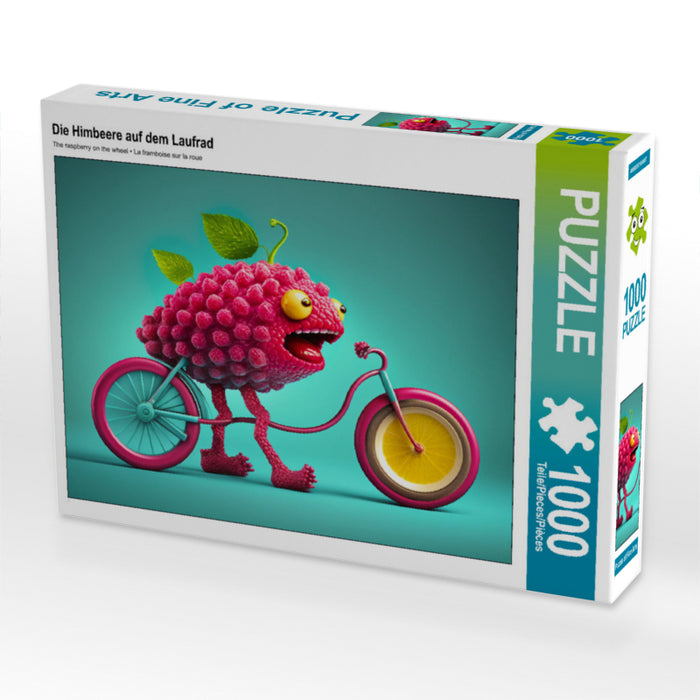 The raspberry on the balance bike - CALVENDO photo puzzle 