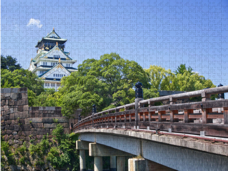 Château d'Osaka, Japon - Puzzle photo CALVENDO 