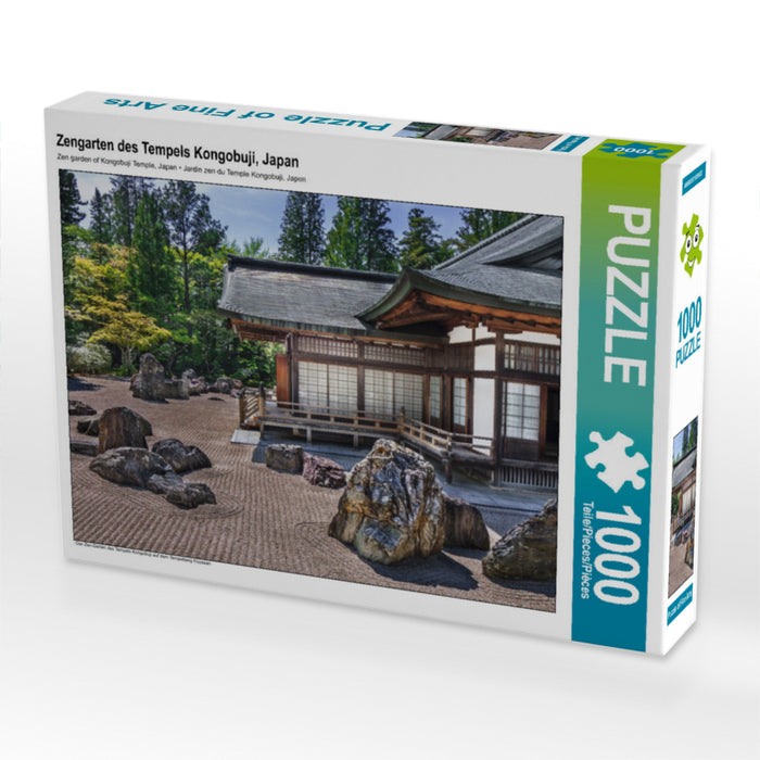 Zen garden of Kongobuji Temple, Japan - CALVENDO photo puzzle 