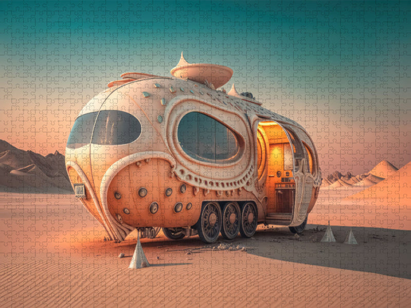 Camping-car futuriste - Puzzle photo CALVENDO 