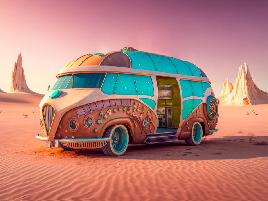 Desert camper bus - CALVENDO photo puzzle 