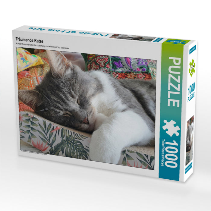Träumende Katze - CALVENDO Foto-Puzzle