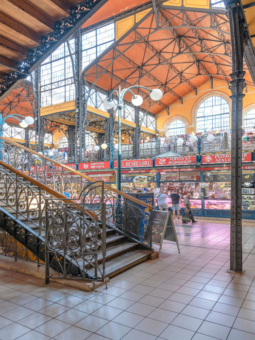 Grande halle de marché à Budapest dans le quartier de Pest - Puzzle photo CALVENDO' 