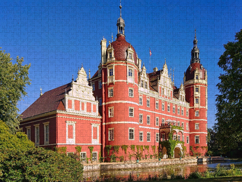 Château de Muskau dans le parc Fürst-Pückler à Bad Muskau - Puzzle photo CALVENDO' 
