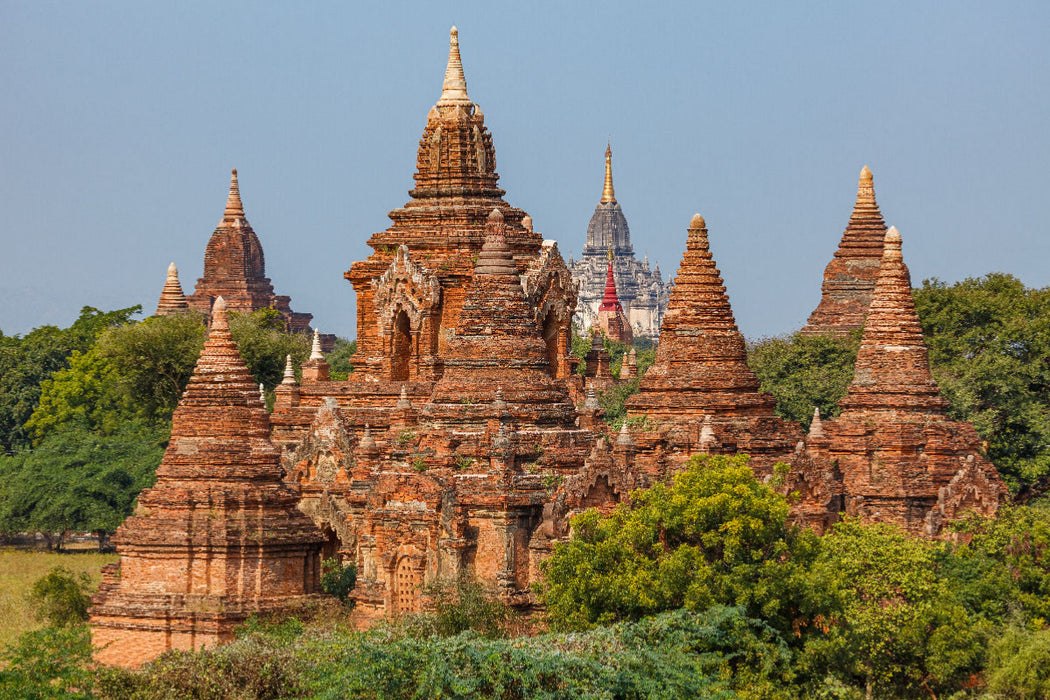 Premium textile canvas The Pagodas and Stupas 