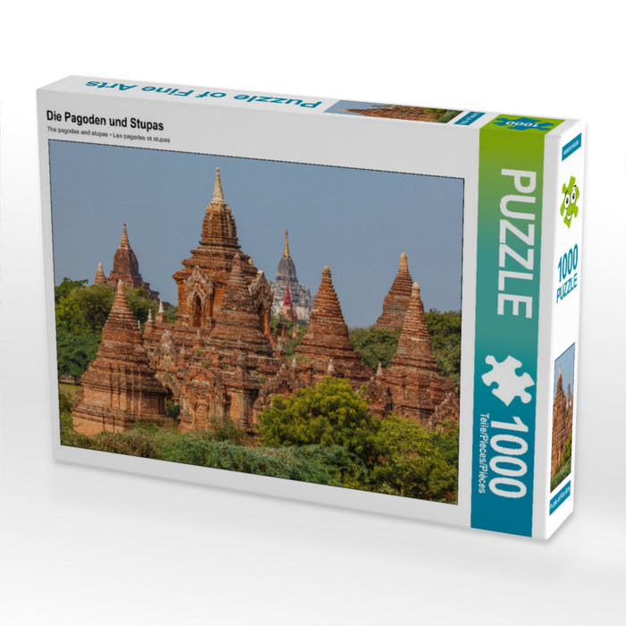 The Pagodas and Stupas - CALVENDO photo puzzle 
