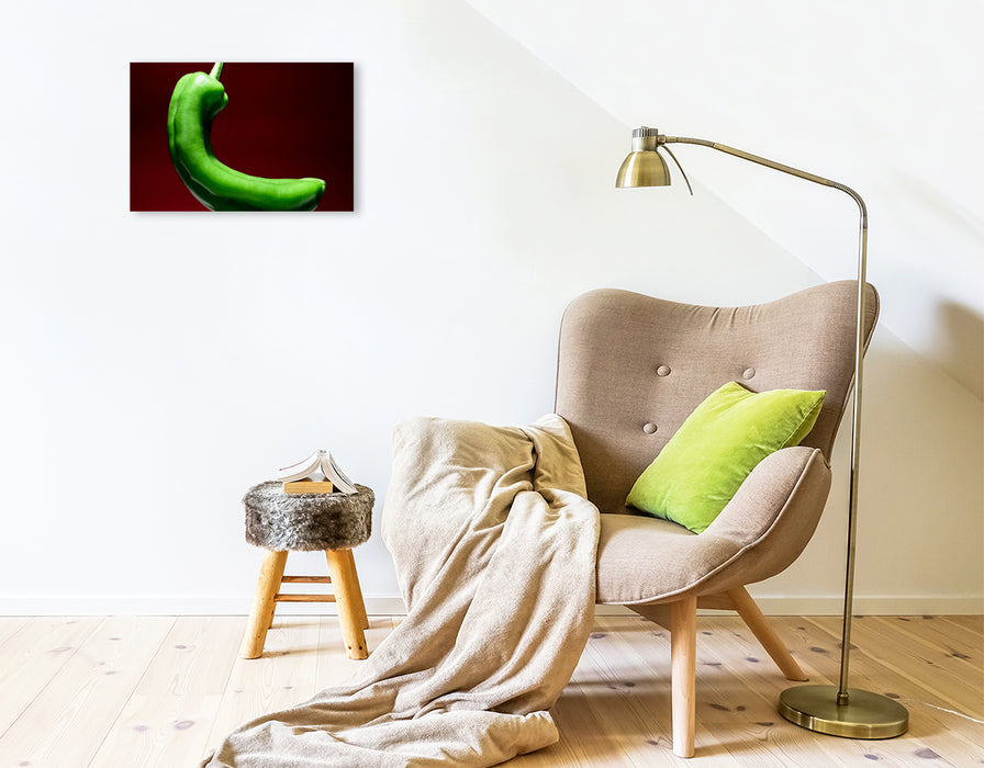 Premium textile canvas ox horn green pepper 