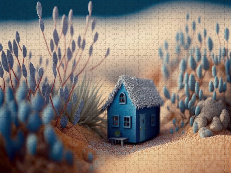 House to the Blue Lagoon - CALVENDO photo puzzle 