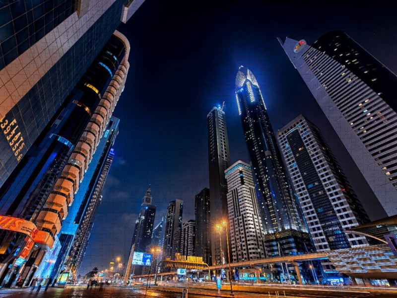 Sheikh Zayed Road - CALVENDO Foto-Puzzle'