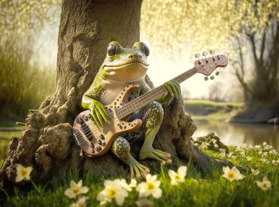 Frosch Konzert - CALVENDO Foto-Puzzle