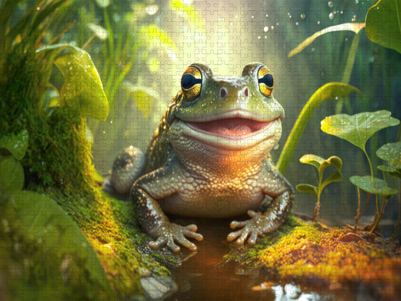 Frosch - CALVENDO Foto-Puzzle