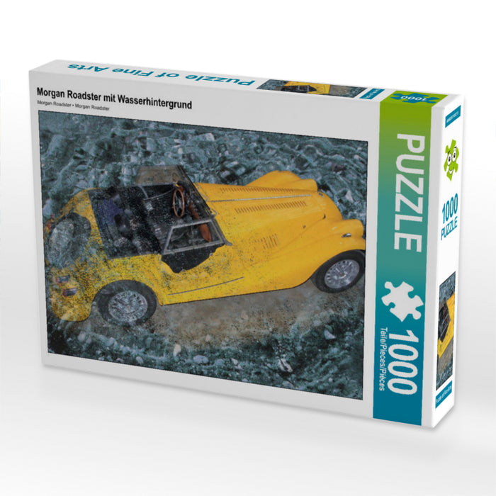 Morgan Roadster avec fond d'eau - Puzzle photo CALVENDO 