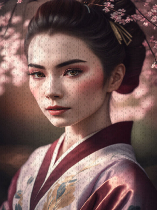 Geisha la beauté du Japon - Puzzle photo CALVENDO 